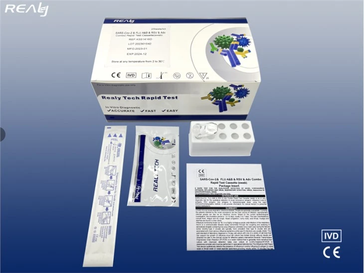 SARS-Cov-2 & FLU A&B & RSV & Adv Combo Rapid Test Cassette (swab)